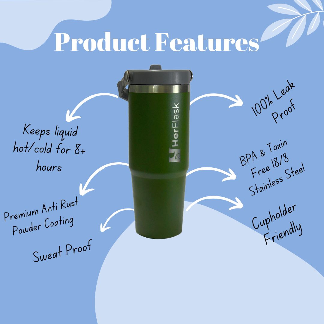HerFlask Voyager | Olive Odyssey