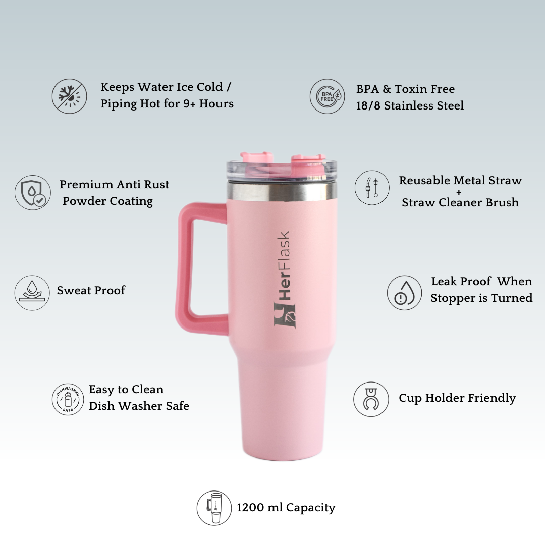 HerFlask Lumina | Powerhouse Pink