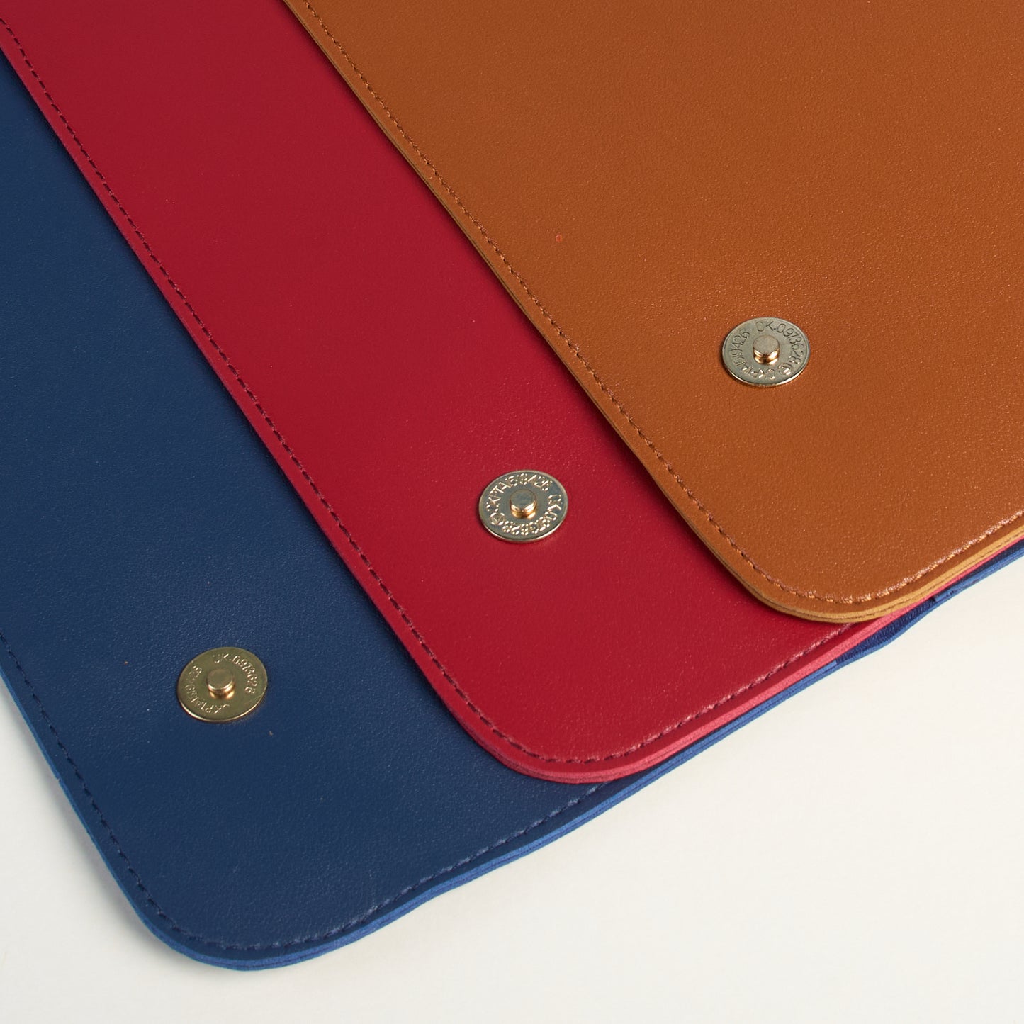 HANA (하나) Luxe Laptop Sleeve with Magnetic Snap Closure| Premium Vegan Leather | Fits 13″, 13.3″ & 14″ Laptops (Up to 14″) | Sleek Water Resistant Single-Tone Blue with Wrist Strap (Seoul Sunset)