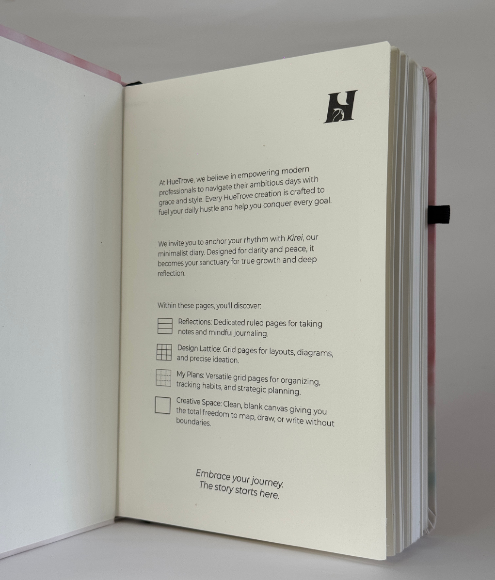 Kirei Japanese Minimalist Diary & Journal (Sakura Pink)