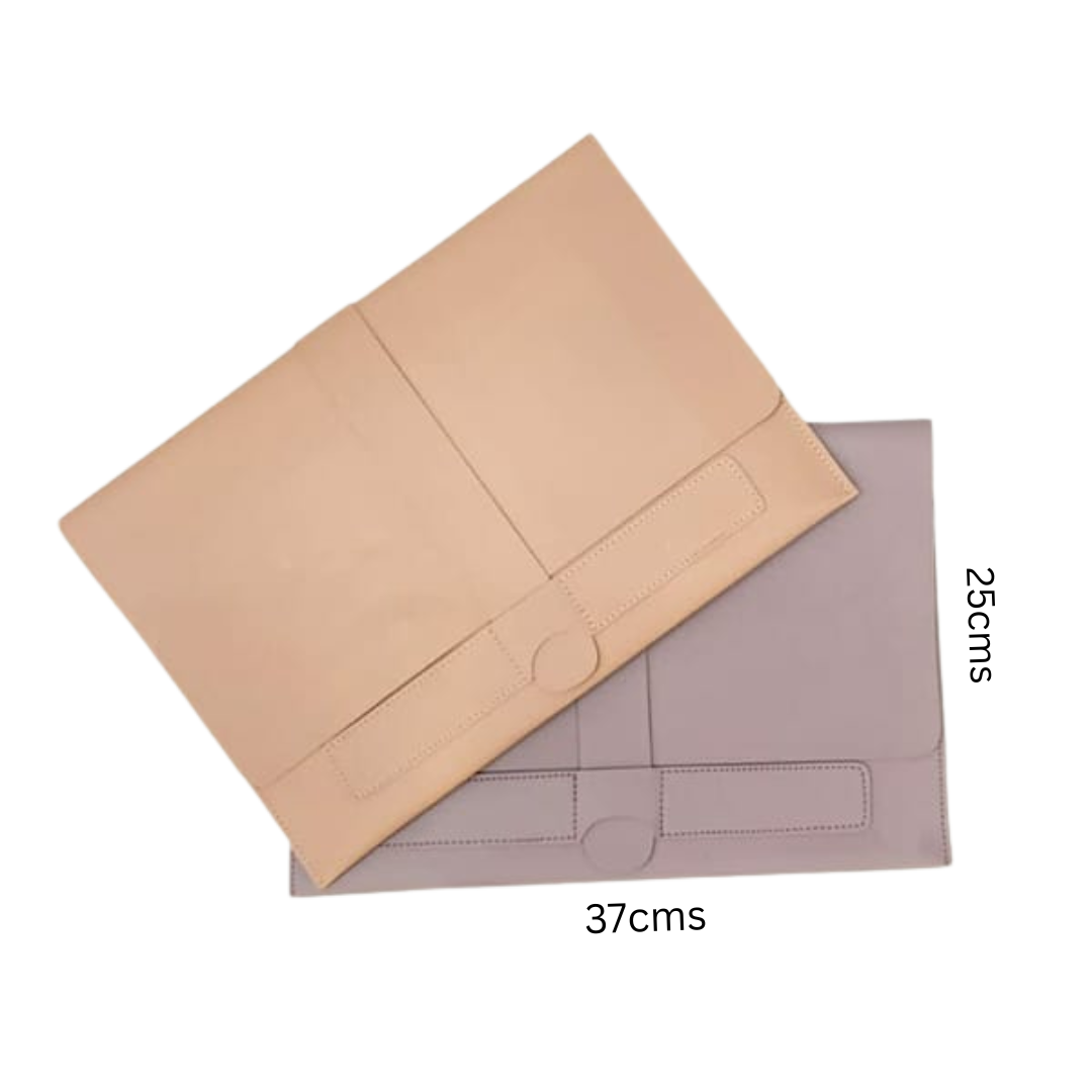 The Hana (하나) Vegan Leather Laptop Organiser (Graphite Eclipse)
