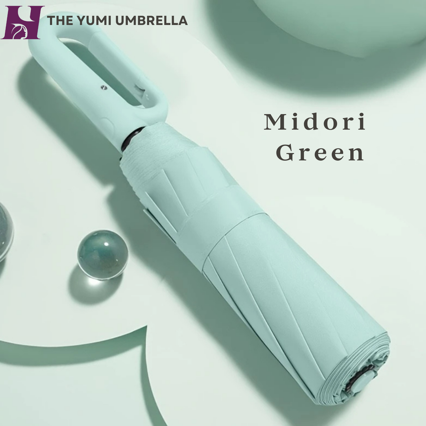 The Yumi Umbrella- Midori Green